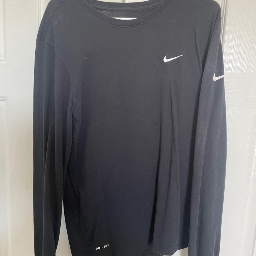 Black Nike Dri-Fit Long Sleeve T-shirt